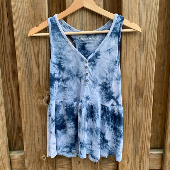 Vintage Refresh Tie-Dye Peplum Tank - Picture 2 of 9